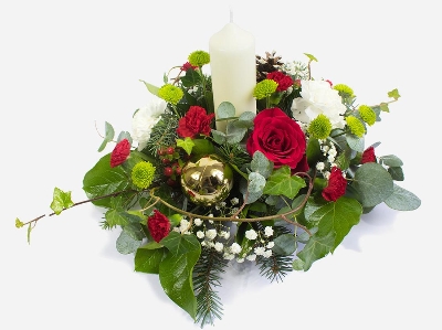 Peace And Joy Candle Arrangement