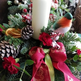 Christmas Candle Arrangement